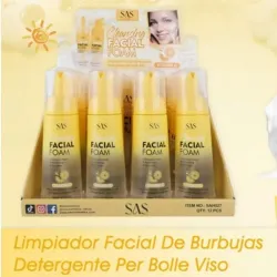 ESPUMA LIMPIADPRA FACIAL SAS Cosmetics Cleansing con Vitamina C.