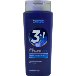Gel de ducha 3 en 1 para hombre de la marca XtraCare. 