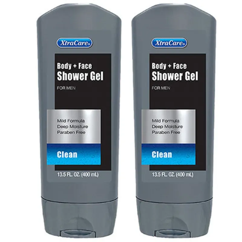 Gel de ducha para cuerpo y rostro de la marca XtraCare. 