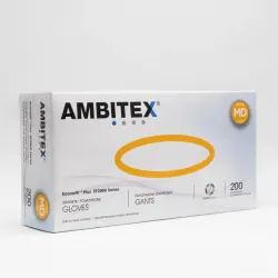 GUANTES P/MANO AMBITEX DESECHABLES M 200PZA