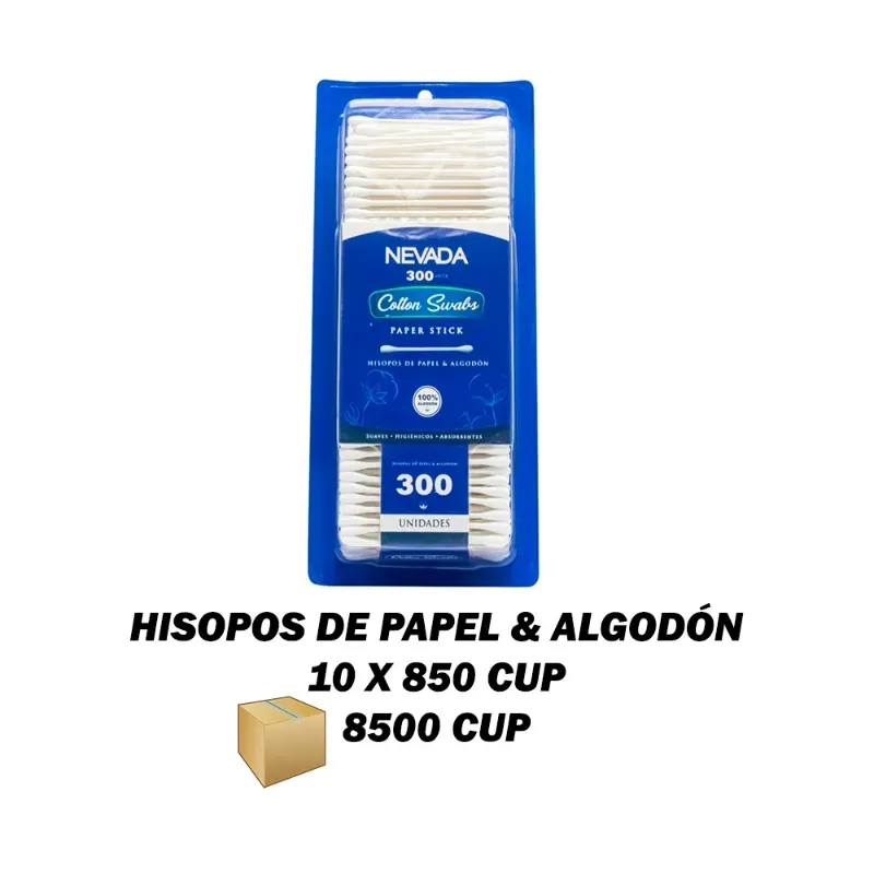 HISOPOS DE PAPEL Y ALGODON 