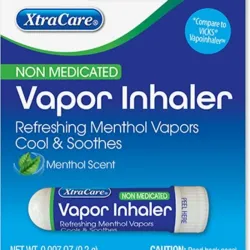 Inhalador de vapor no medicado XtraCare con aroma a mentol. 
