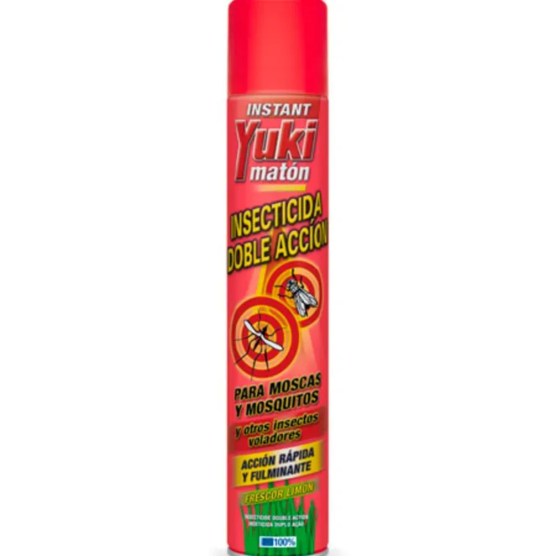 INSECTICIDA YUKI 1000CC/750ML DOBLE ACCION ROJO