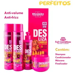 Kit Capilar Desliza Cabelo de Rhenuks Cosméticos