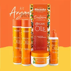 Kit de tratamiento capilar Rhenuks Argan Oils.