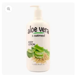 Loción corporal de la marca XtraCare con aloe vera y avena.
