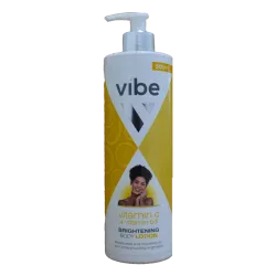 Loción corporal iluminadora Vibe con vitamina C y vitamina B3.