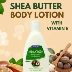 Loción corporal XtraCare Shea Butter con vitamina E.