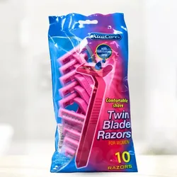 Maquina de Afeitar de 10uds Rosa