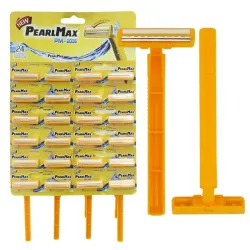 Maquinilla de afeitar desechable de la marca PearlMax, modelo PM-2006.