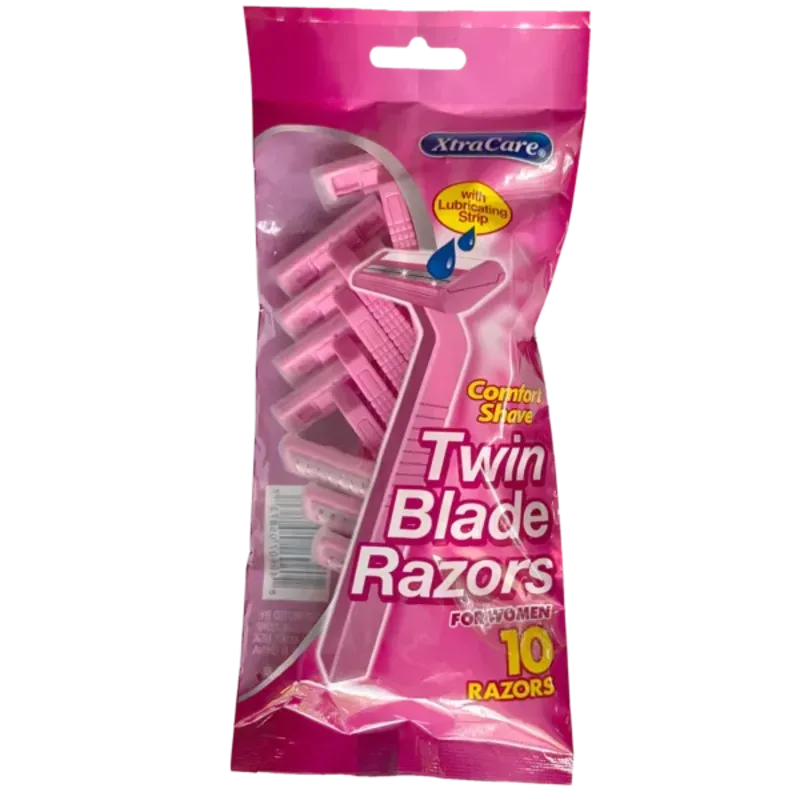 Maquinillas de afeitar de doble hoja XtraCare para mujer.