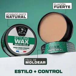 Cera para peinar Nevada Barber Shop Styling Wax Matte Hold. 