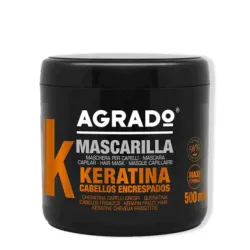Mascarilla capilar de keratina de la marca Agrado.