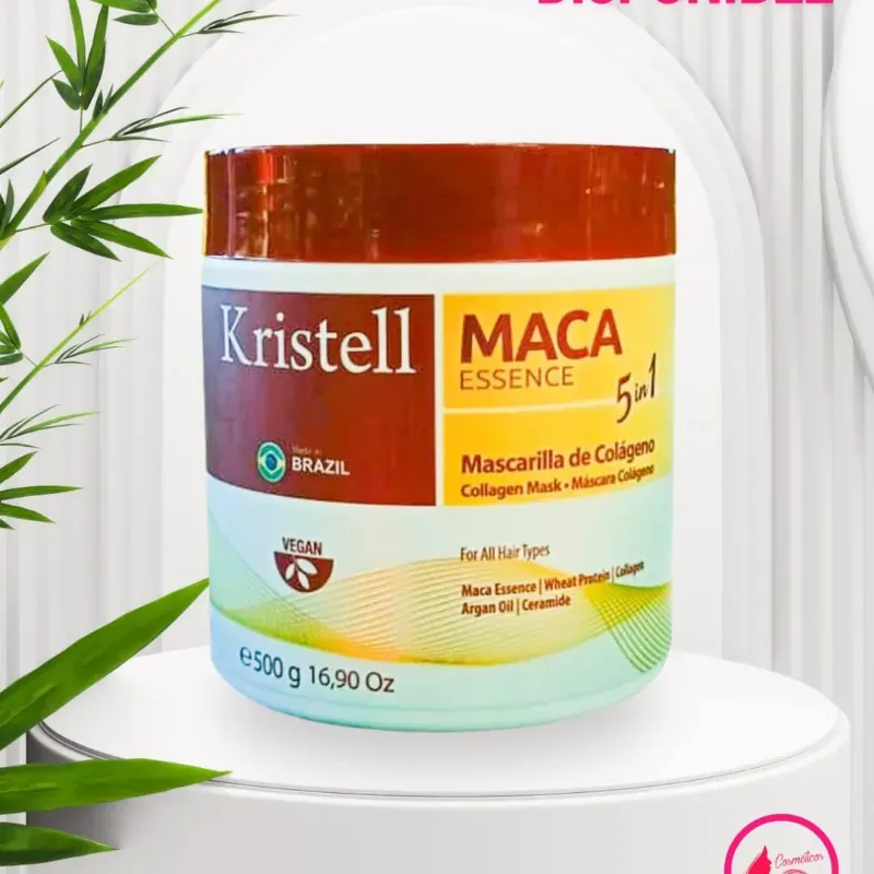 Mascarilla capilar Kristell Maca Essence 5 en 1.