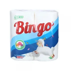 Papel higiénico de la marca Bingo.