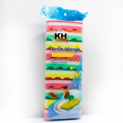 Paquete de 10 esponjas de fregar de doble cara de la marca KH Home. 