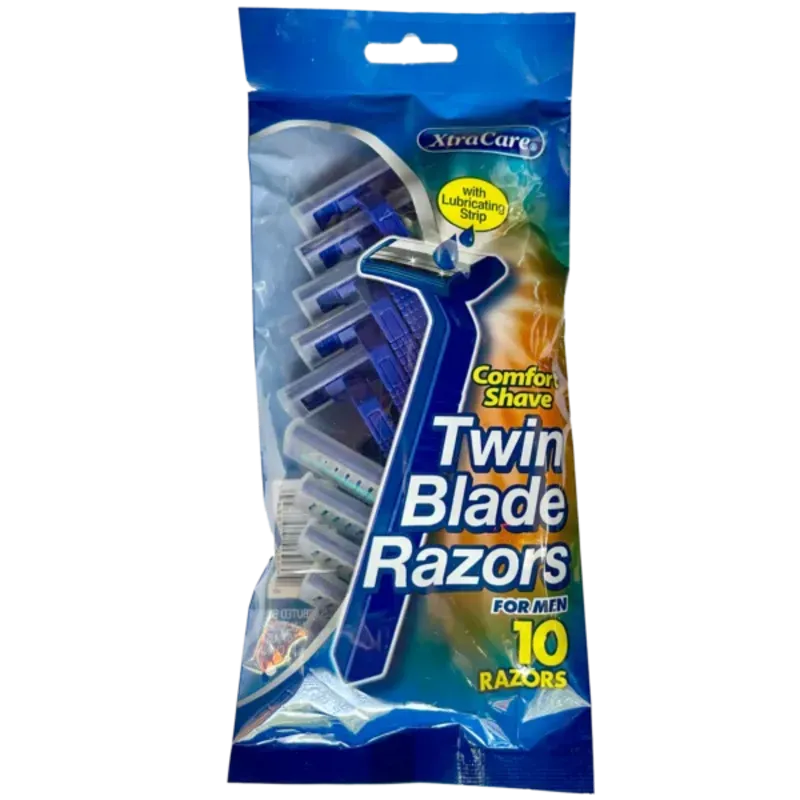  Paquete de maquinillas de afeitar desechables para hombre de la marca XtraCare, modelo Twin Blade Razors.