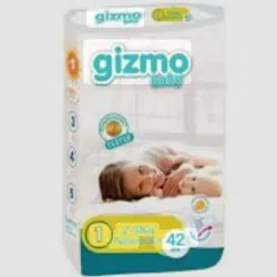 Paquete de pañales para bebé de la marca Gizmo.