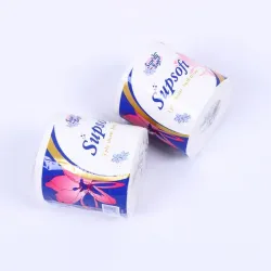 Rollo de papel higiénico de la marca Supsoft.