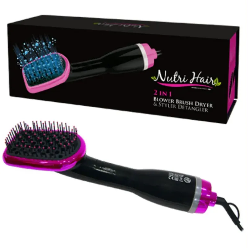 SECADOR Y ESTILIZADOR DE CABELLO 2 en 1 de la marca Nutri Hair. 