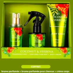 Set de regalo de fragancias The 1001 Senses de Coconut & Verbena. 