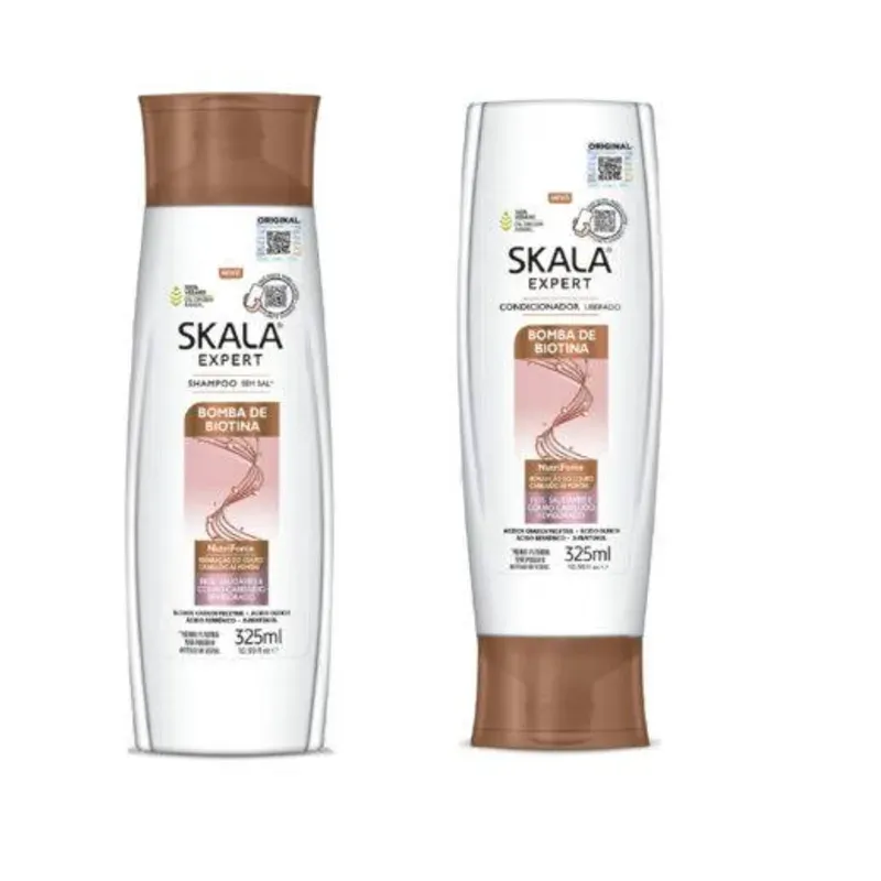 Skala Set capilar shampoo y acondicionador Bomba de Biotina