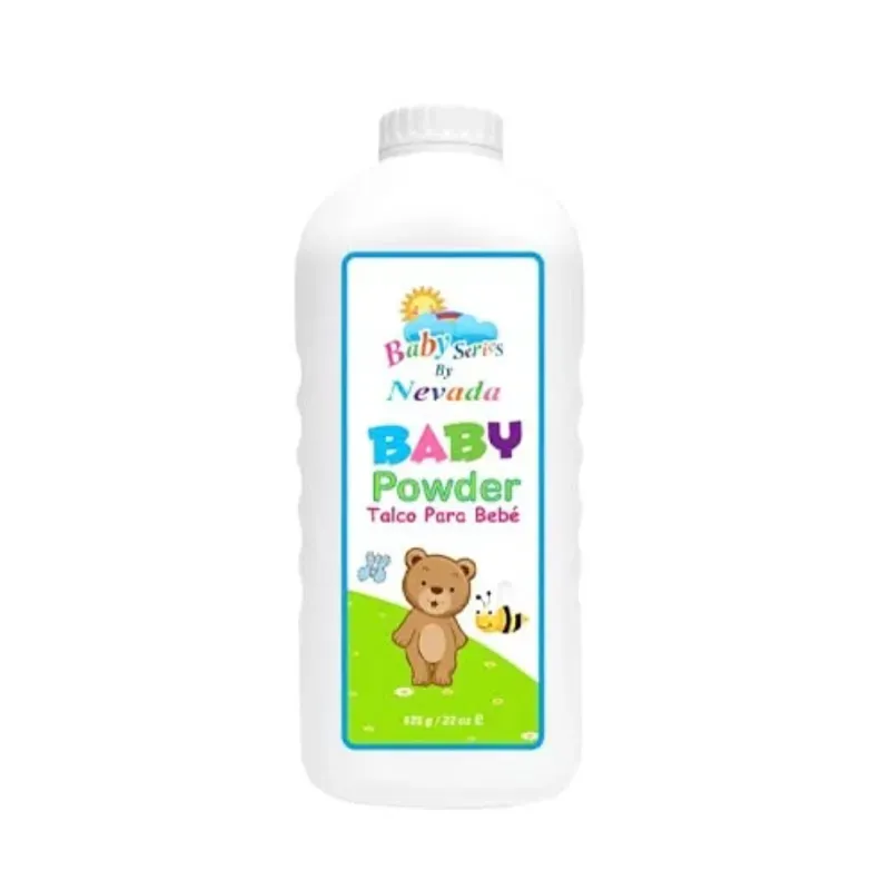 Talco para bebé "Baby Powder" de la marca Nevada.