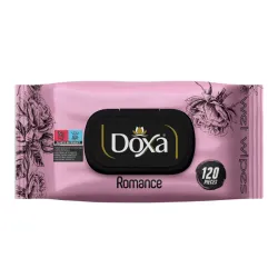 Toallitas húmedas Doxa con aroma "Romance". 