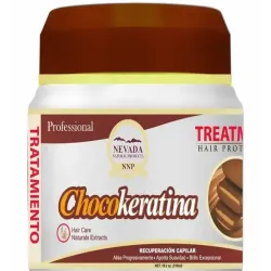 Tratamiento capilar "Chocokeratina" de la marca Nevada Natural Products.
