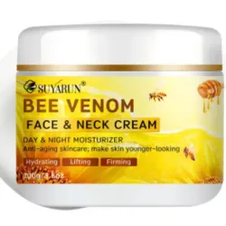 Crema para rostro y cuello de veneno de abejas