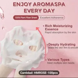 MASCARILLA DE ÁCIDO HIALURÓNICO Y EXTRACTO DE ROSAS