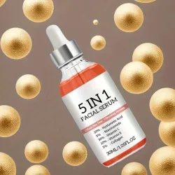 Serum 5 en 1 (ácido hialurónico, Niacinamida, vitamina C, vitamina E y Colágeno