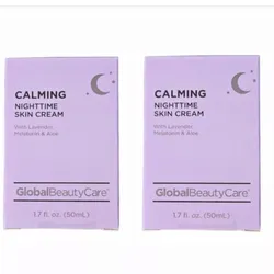 Crema facial calmante nocturna.