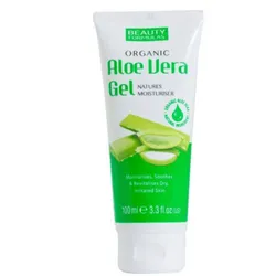 Gel facial de aloe vera. 