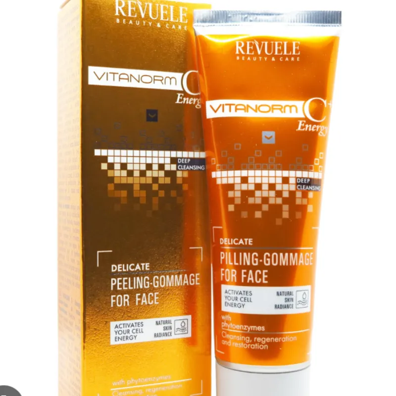 Mascarilla facial con Vitamina C.