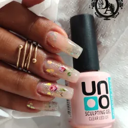Builder gel 1 capa uñas medianas 