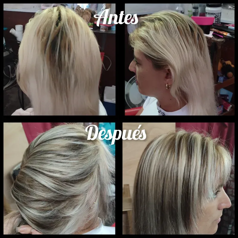 Mechas con tinte 