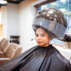 Secado de pelo con rolos 