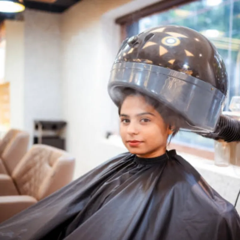 Secado de pelo con rolos 