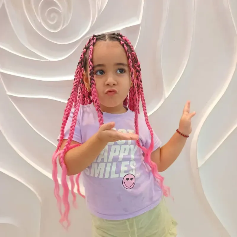 Box Braids para niñas con cabello sintetico