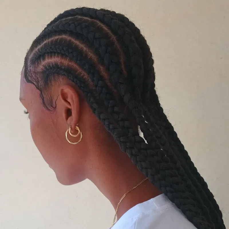 Cornrow Braids con cabello sintetico