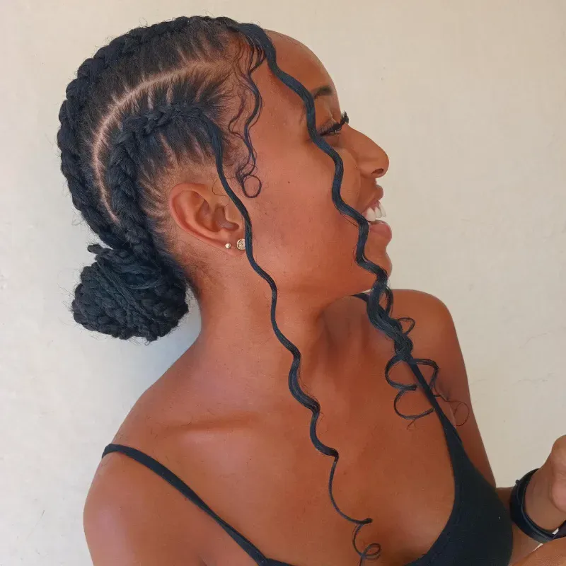 Cornrow Braids con cabello sintetico