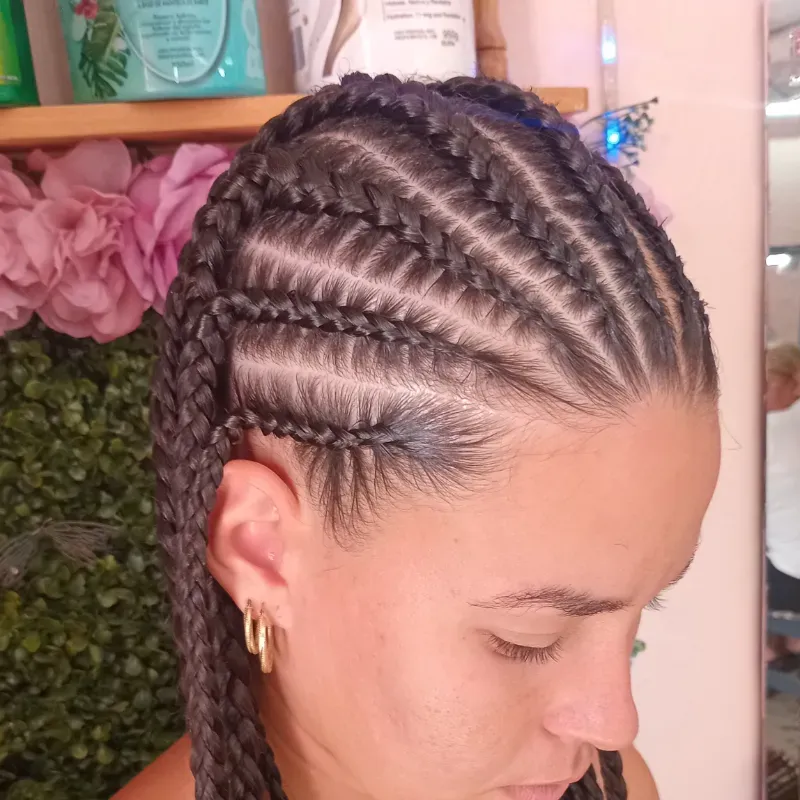 Fulani Braids con cabello natural