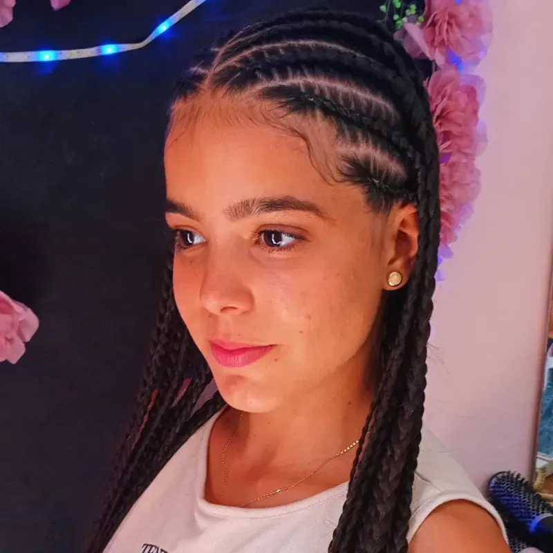 Fulani Braids con cabello natural