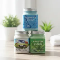 ​Exfoliantes Corporales🫧  (Ácido Hialurónico -  Leche - Aloe Vera)