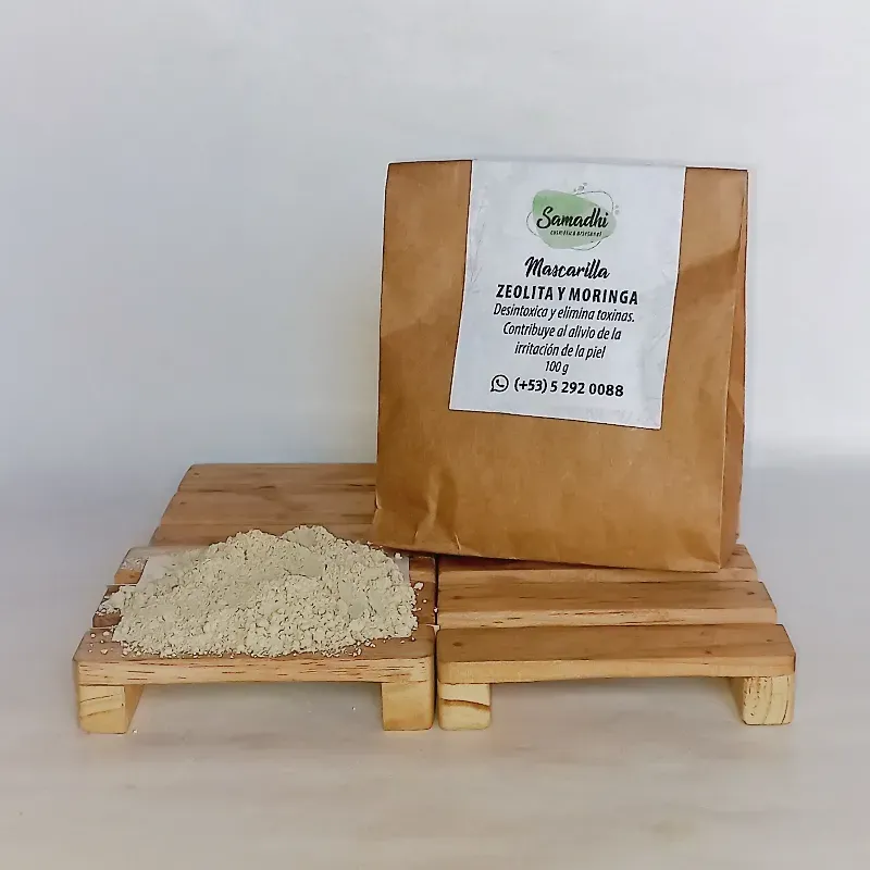 Mascarilla de Zeolita y Moringa 