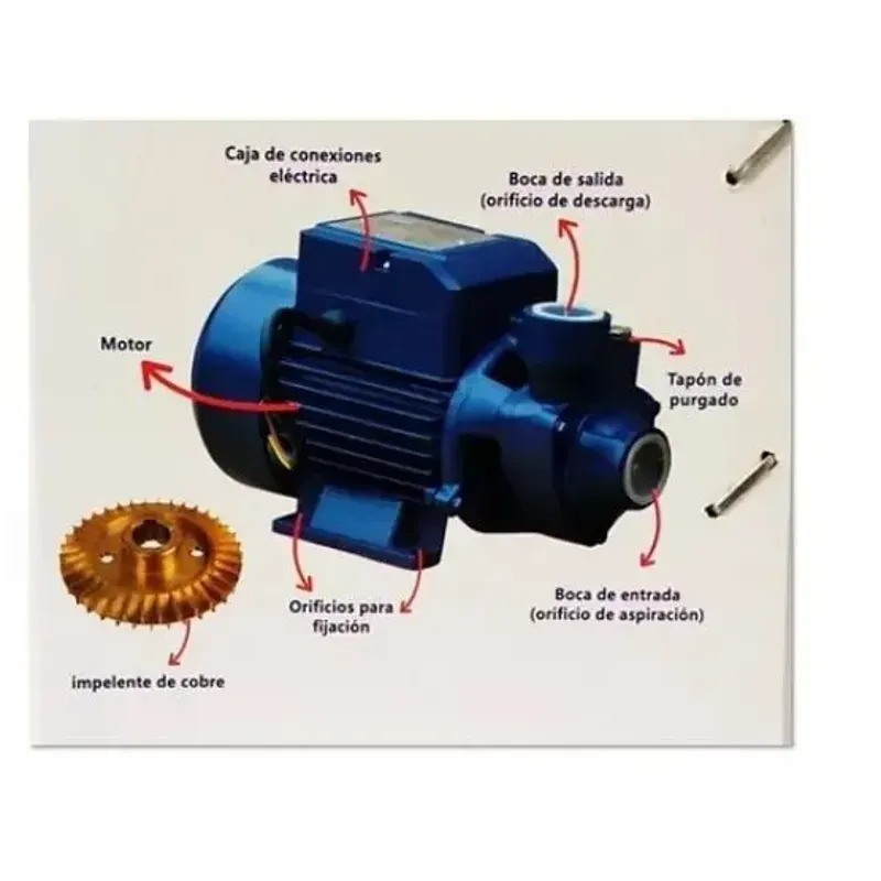 Bomba periférica CR-TURBO 370W (0.5 HP) 110V TR-60