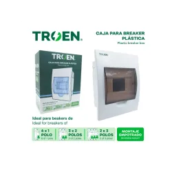 Caja Plástica Para Breaker  de 10 Circuitos 
