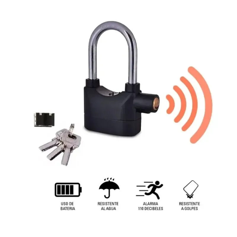 Candado con Alarma 