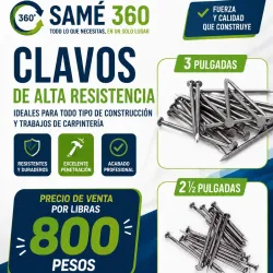 Clavos de 3 '' y de 2 1/2''